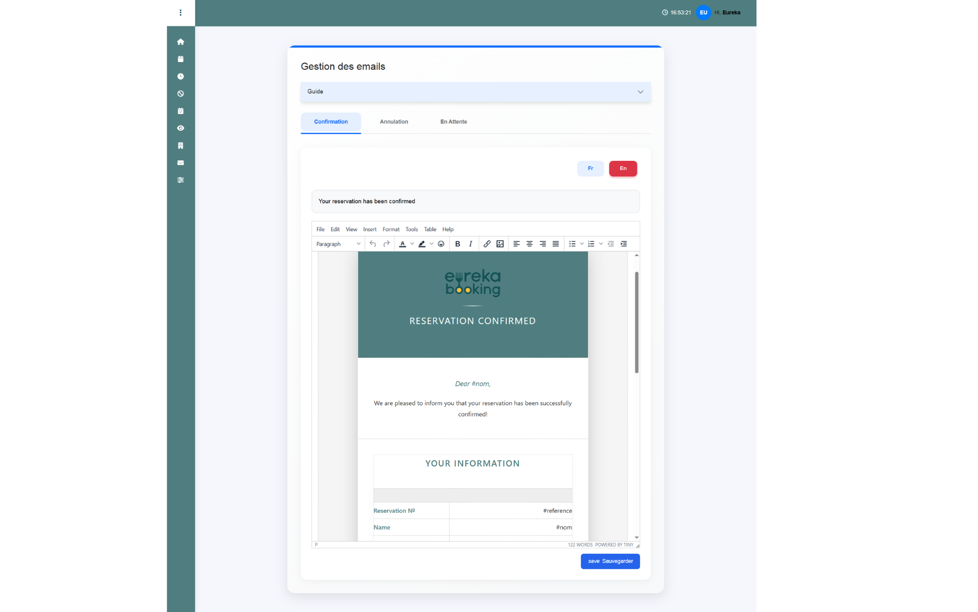 Contrôle des Emails